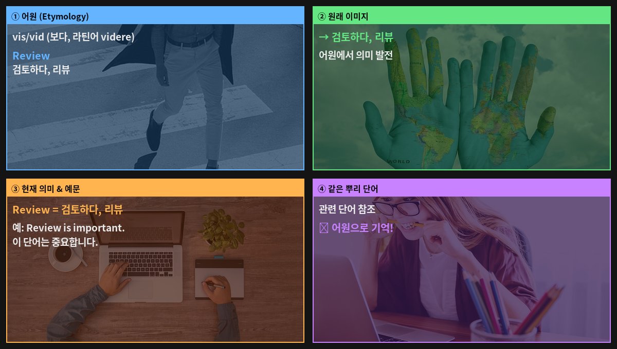 Review 어원 4컷