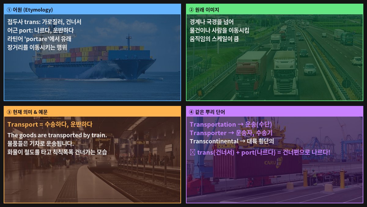 Transport 어원 4컷